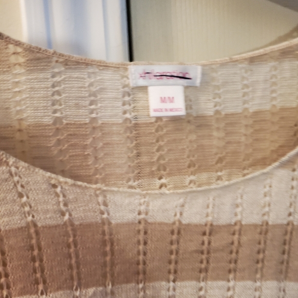 NWT Xhiliration Lightweight Striped Hi/lo Sweater, Size medium - Picture 9 of 11